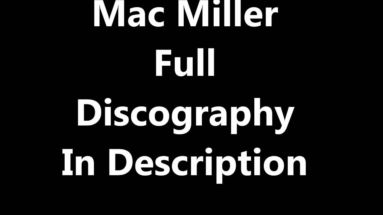 mac miller discography torrent